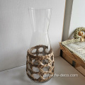 Seagrass Wrapped Glass Seagrass Sleeve Glass Jug Grass Wrapped Drinking Glassware Factory